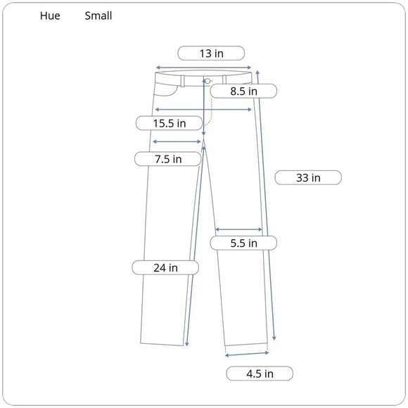 *5/$20* HUE Dark Wash Cuffed Hem Ankle Jeggings S - Picture 7 of 7